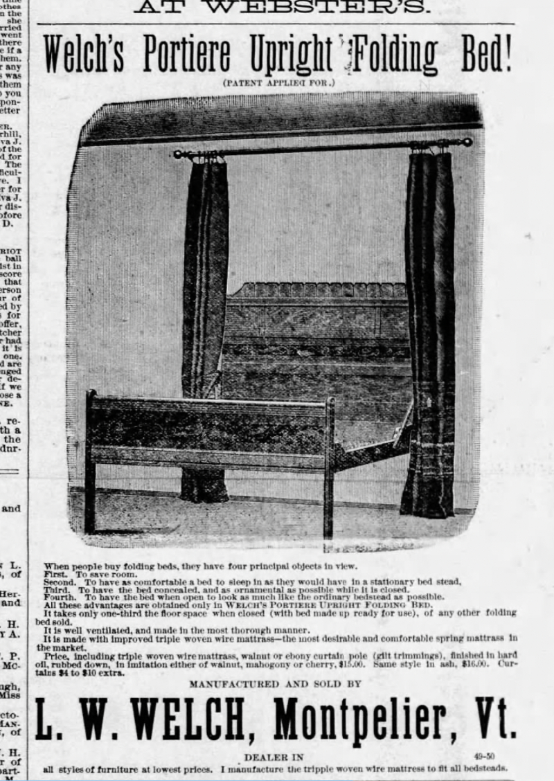 folding bed ad